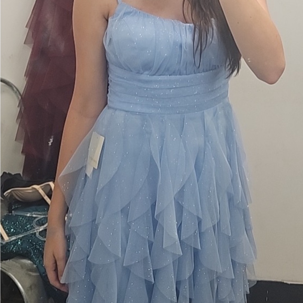 Chic Light Blue Formal Dress